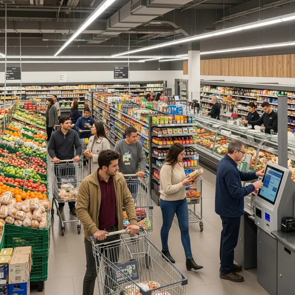 BillArc's billing software for a modern grocery store.